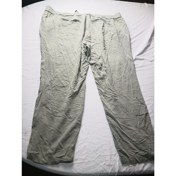 Style & Co Rayon Green Pants Pull On Women Size 3X Light Weight Drawstring - Picture 4 of 4